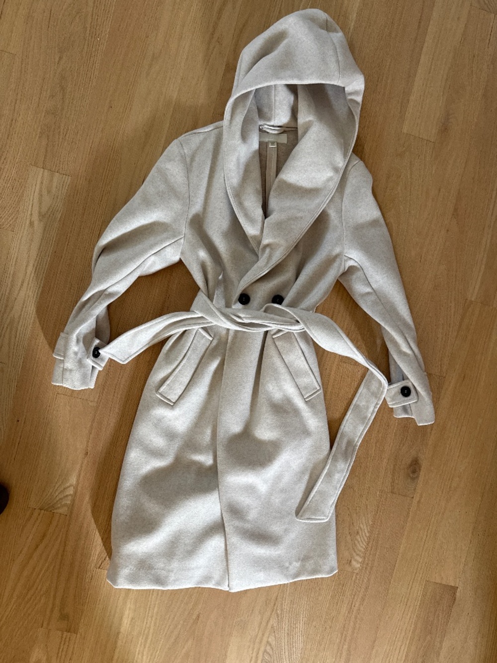 Zara wrap hooded jacket